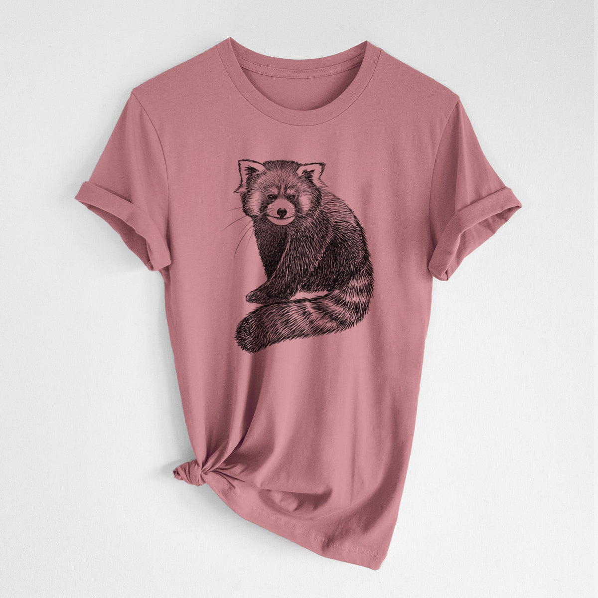 Red Panda - Ailurus fulgens styani - Lightweight 100% Cotton Unisex Crewneck