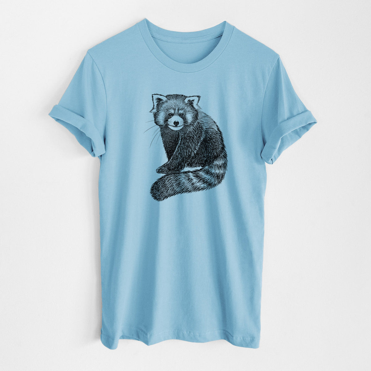 Red Panda - Ailurus fulgens styani - Lightweight 100% Cotton Unisex Crewneck