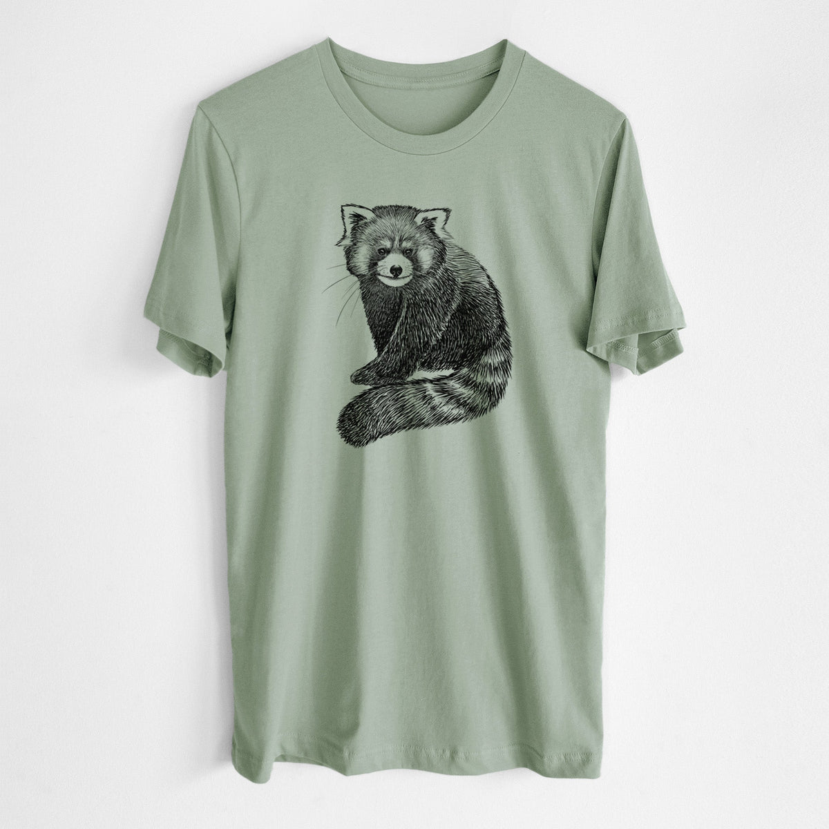 Red Panda - Ailurus fulgens styani - Lightweight 100% Cotton Unisex Crewneck