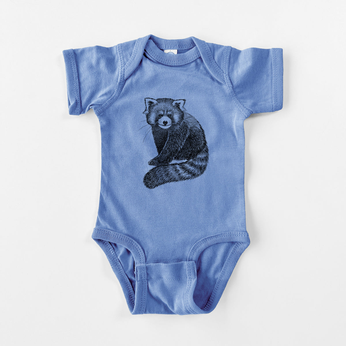 Red Panda - Ailurus fulgens styani - Baby Fine Jersey Bodysuit