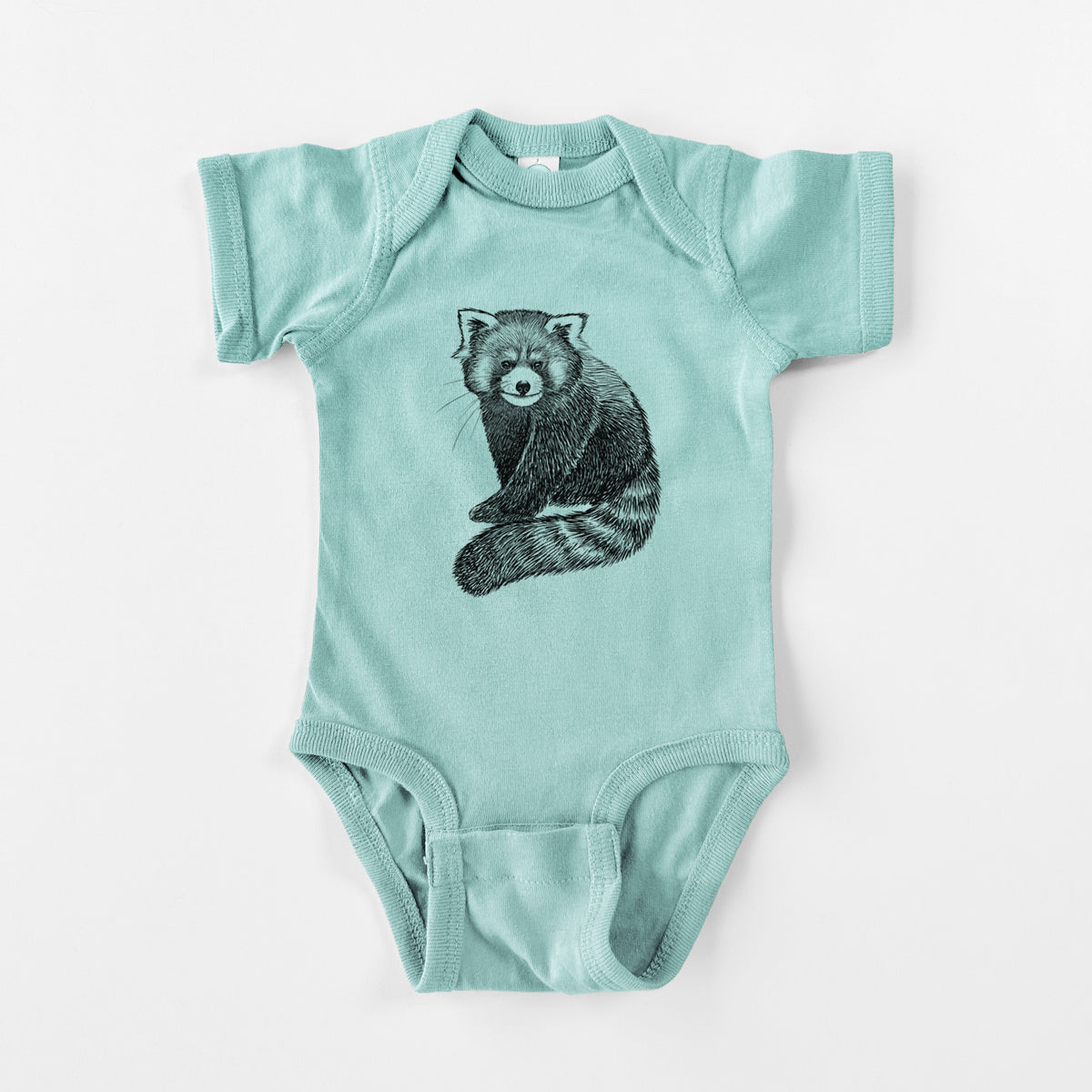 Red Panda - Ailurus fulgens styani - Baby Fine Jersey Bodysuit