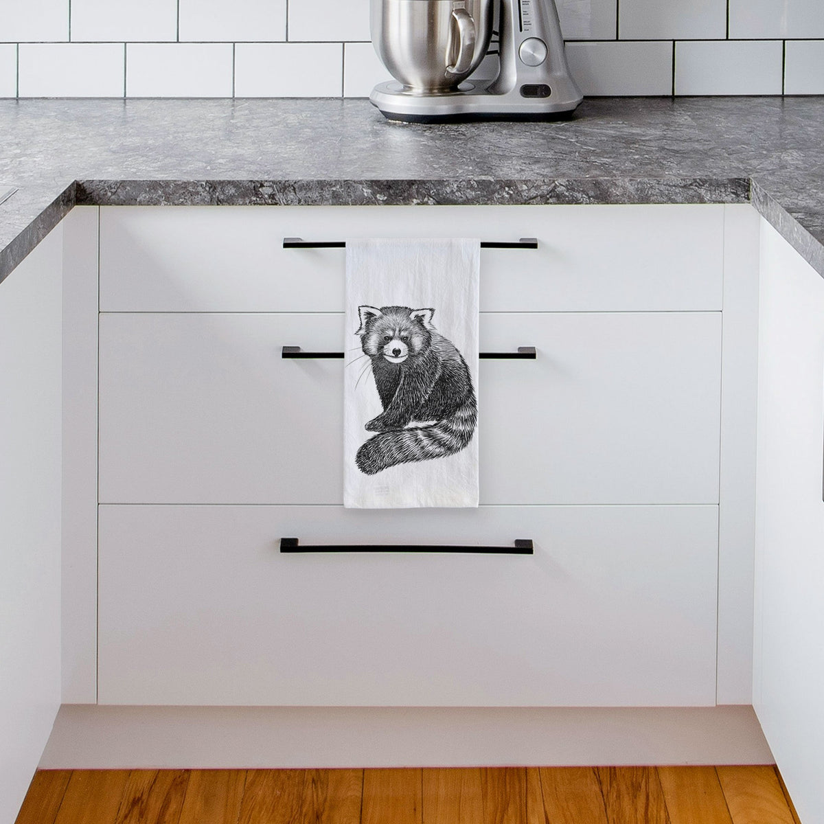 Red Panda - Ailurus fulgens styani Tea Towel