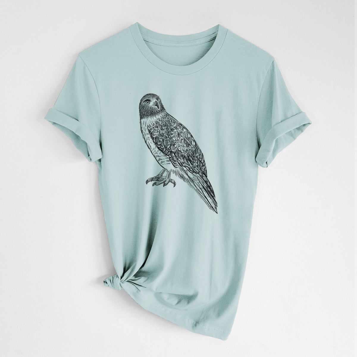 Red-tailed Hawk - Buteo jamaicensis - Lightweight 100% Cotton Unisex Crewneck