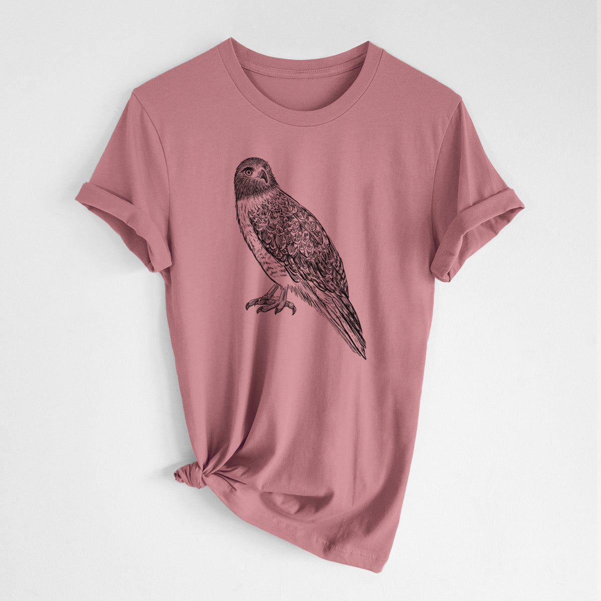Red-tailed Hawk - Buteo jamaicensis - Lightweight 100% Cotton Unisex Crewneck