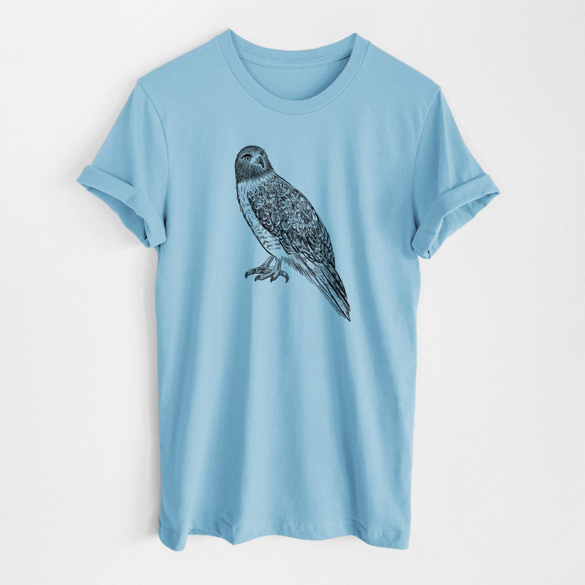 Red-tailed Hawk - Buteo jamaicensis - Lightweight 100% Cotton Unisex Crewneck