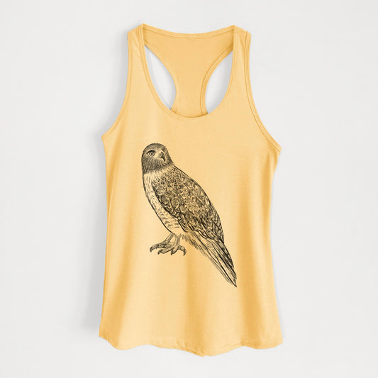 Red-tailed Hawk - Buteo jamaicensis - Women's Racerback Tanktop