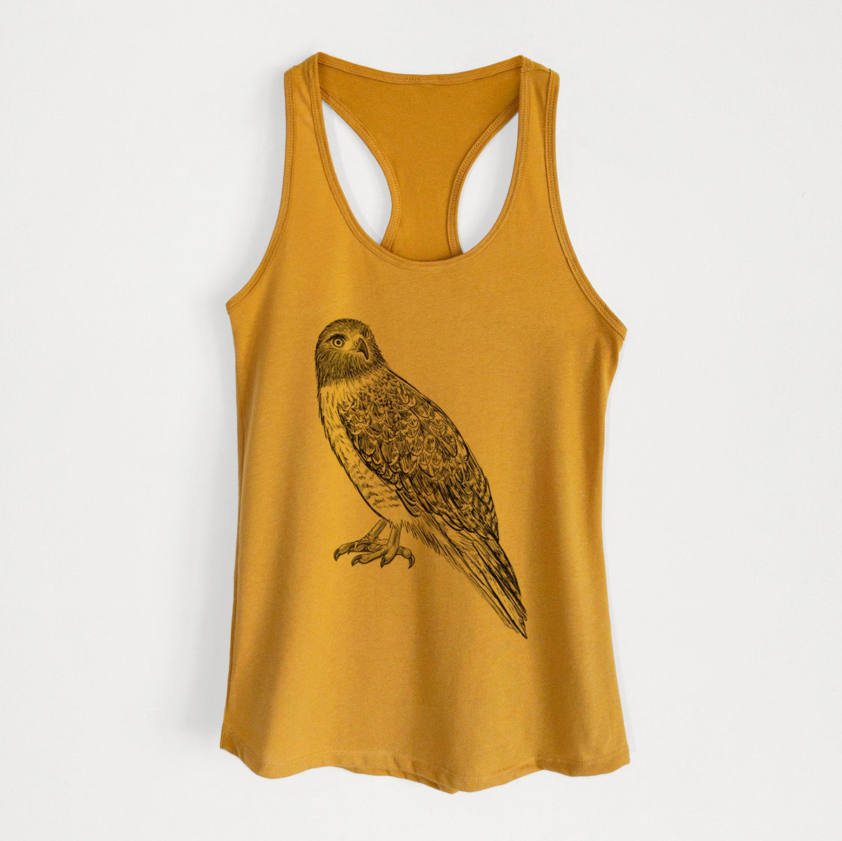 Red-tailed Hawk - Buteo jamaicensis - Women's Racerback Tanktop