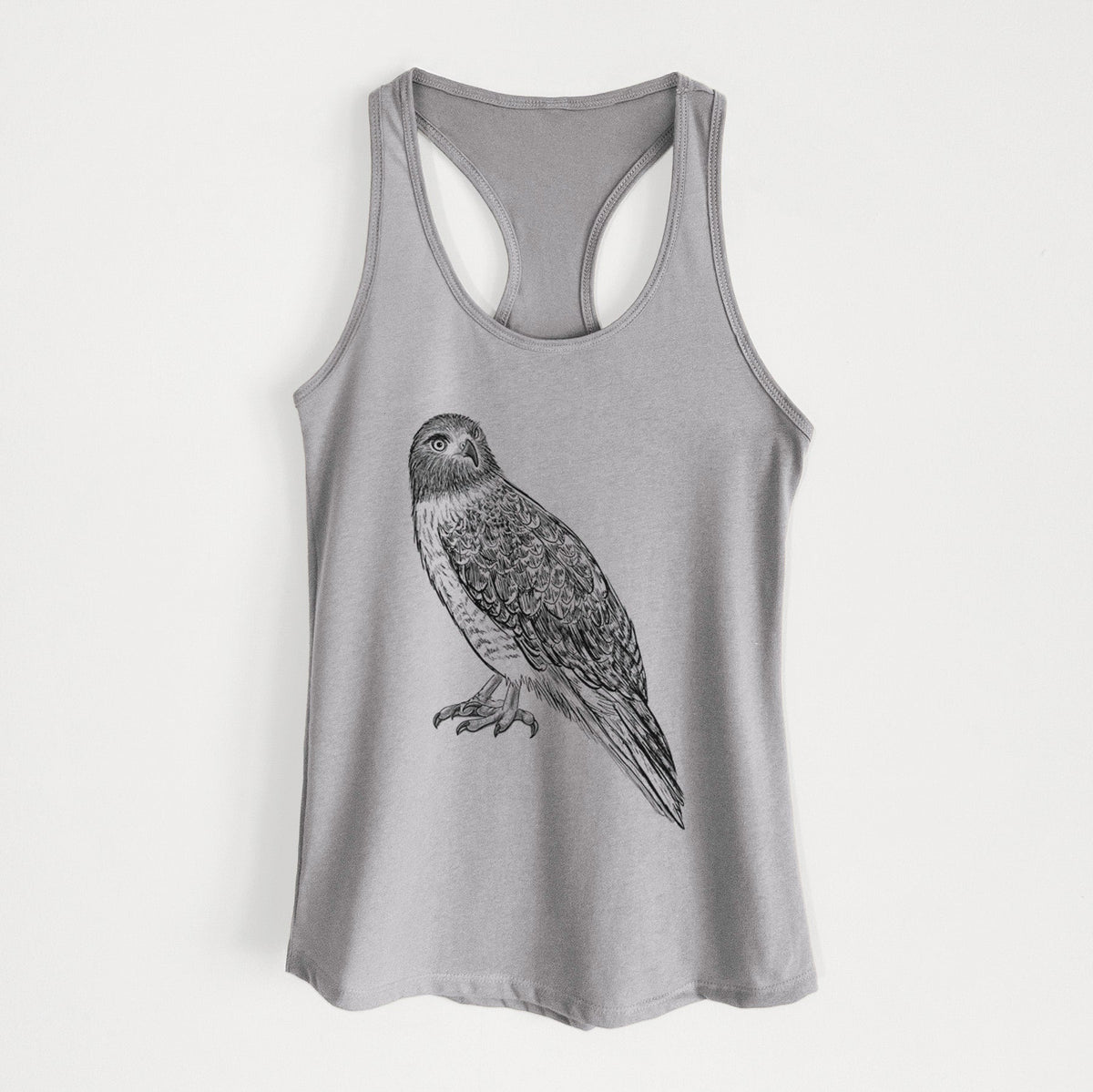 Red-tailed Hawk - Buteo jamaicensis - Women's Racerback Tanktop