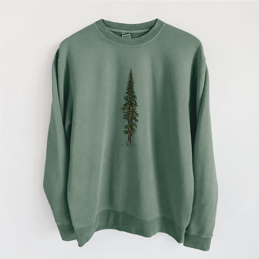 Lone Redwood - Unisex Pigment Dyed Crew Sweatshirt