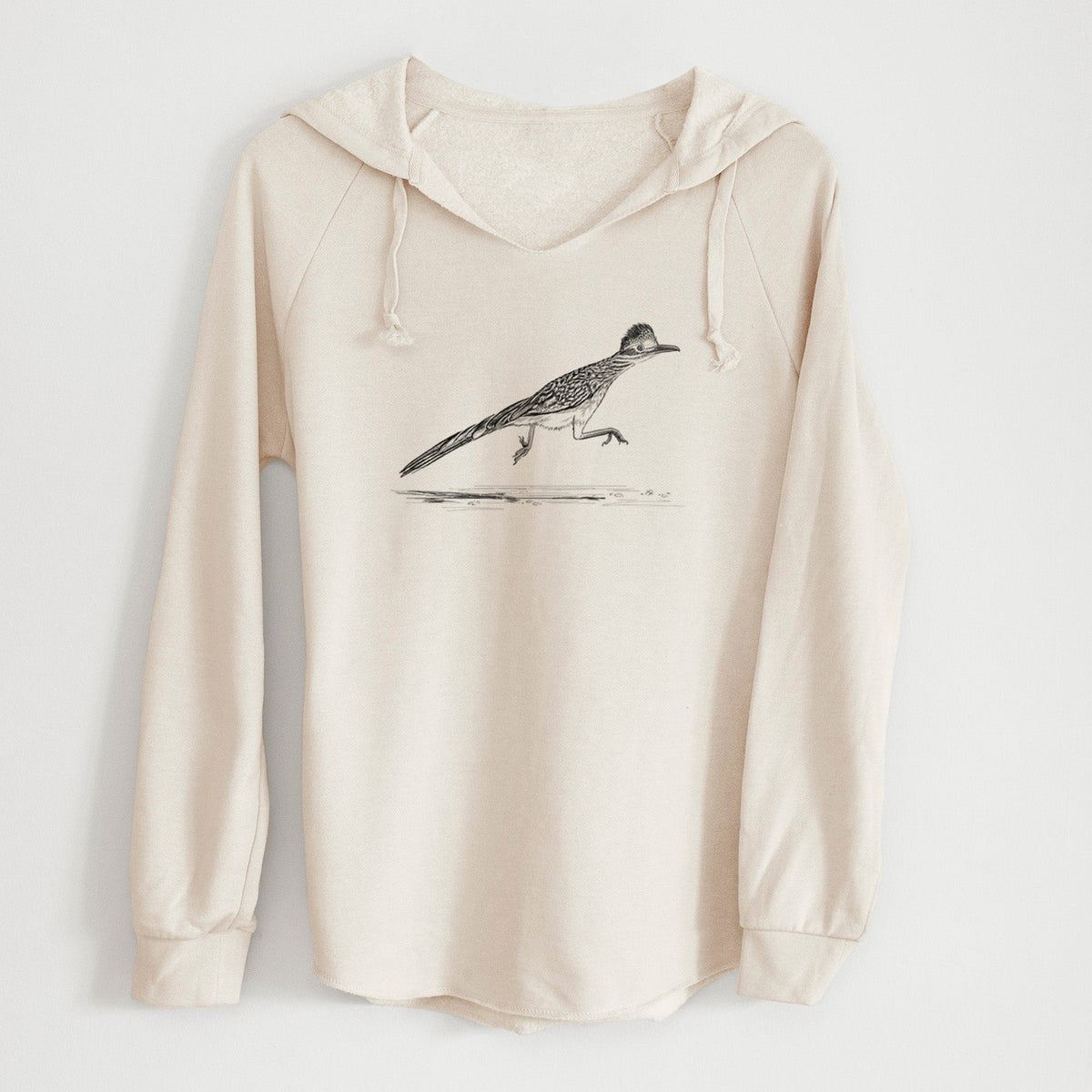 Greater Roadrunner - Geococcyx californianus - Cali Wave Hooded Sweatshirt