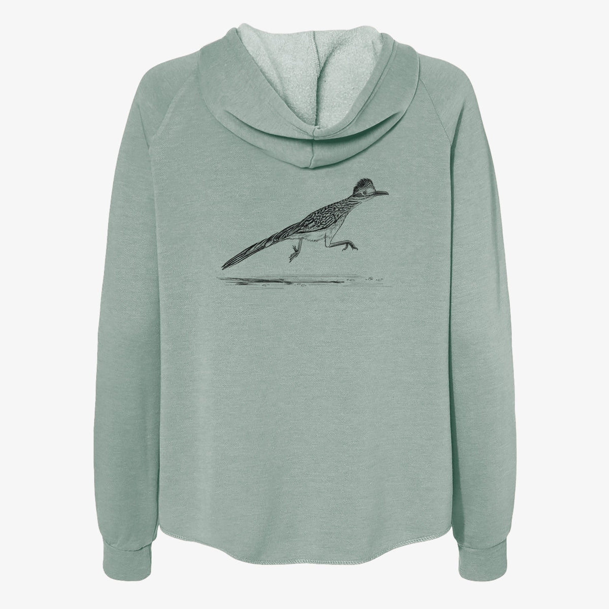Greater Roadrunner - Geococcyx californianus - Women's Cali Wave Zip-Up Sweatshirt