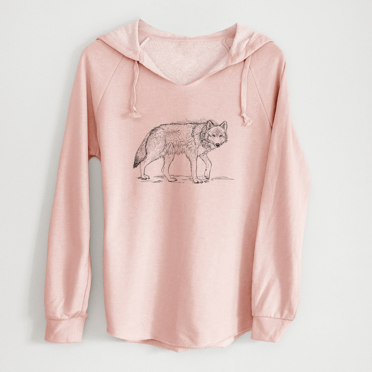 Roaming Grey Wolf - Canis lupus - Cali Wave Hooded Sweatshirt