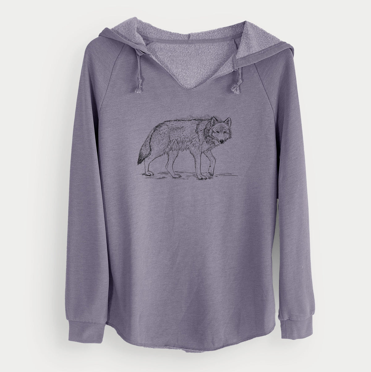 Roaming Grey Wolf - Canis lupus - Cali Wave Hooded Sweatshirt