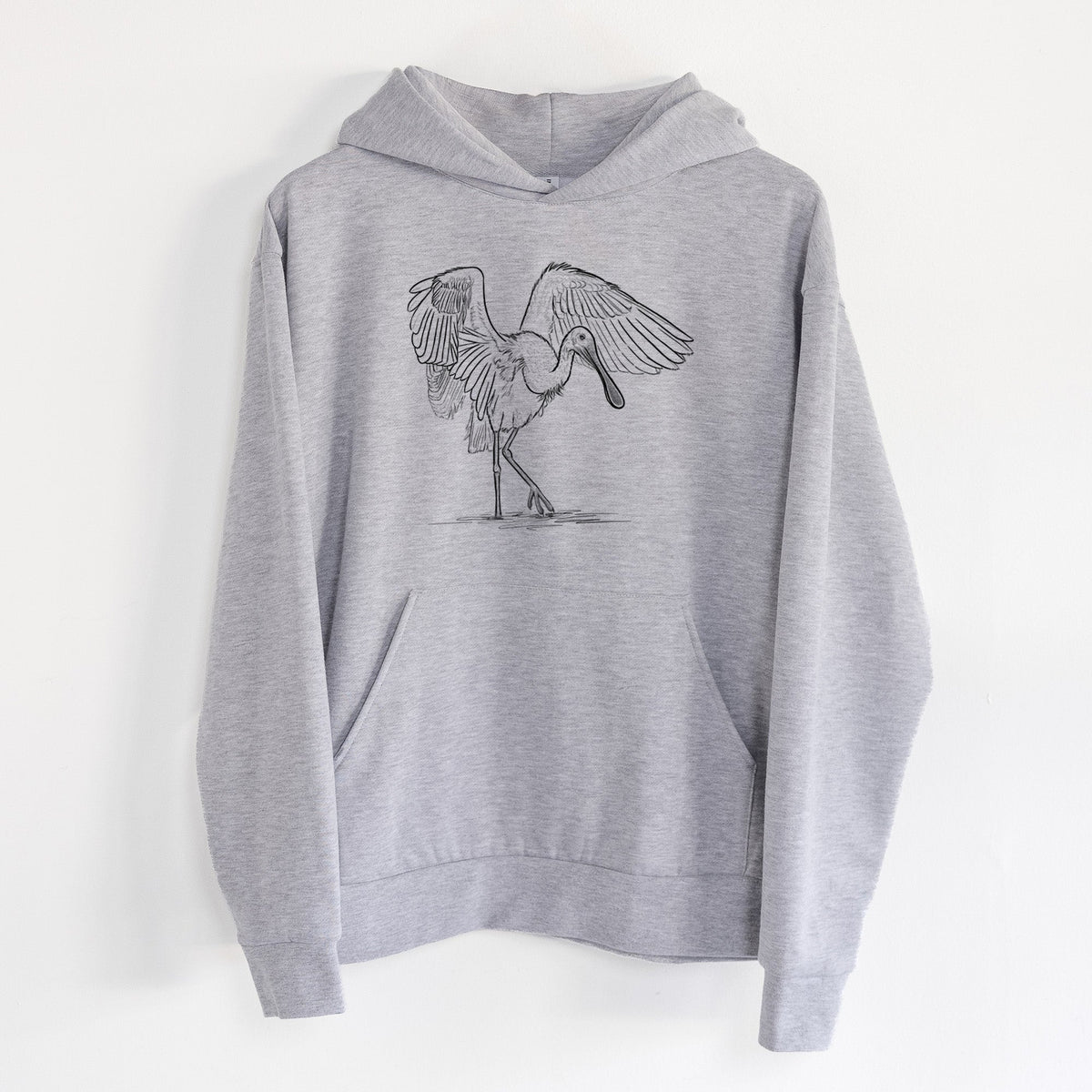 Roseate Spoonbill - Platalea ajaja  - Statement Midweight Hoodie