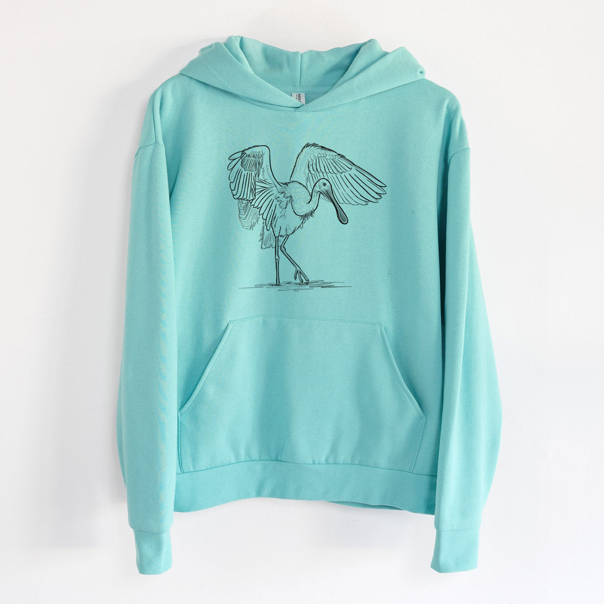 Roseate Spoonbill - Platalea ajaja  - Statement Midweight Hoodie