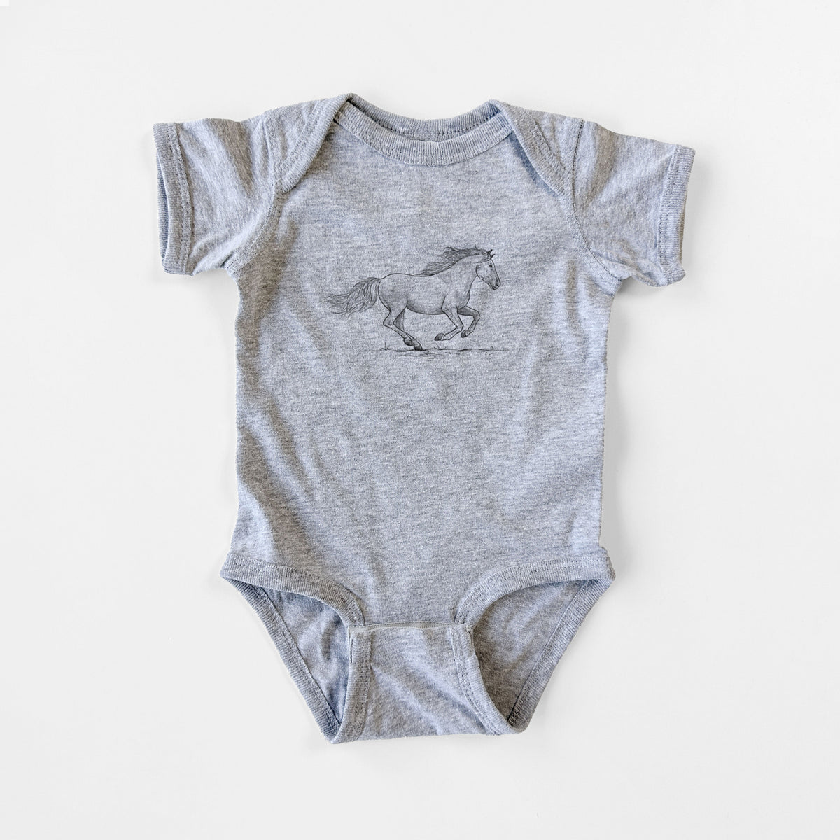 Running Mustang - Baby Fine Jersey Bodysuit