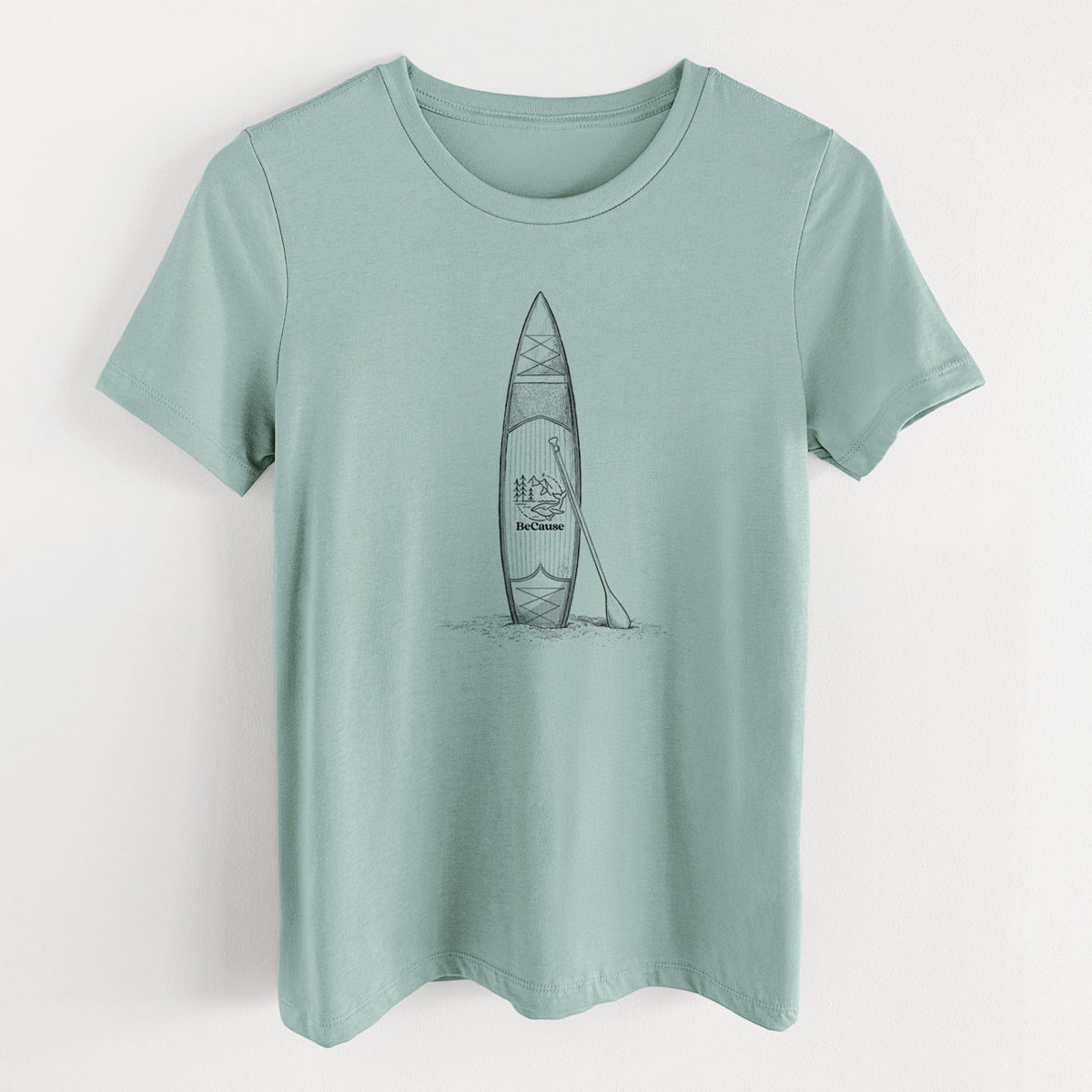Stand-up Paddle Board - Women's Lightweight Relaxed Fit 100% Cotton Crewneck