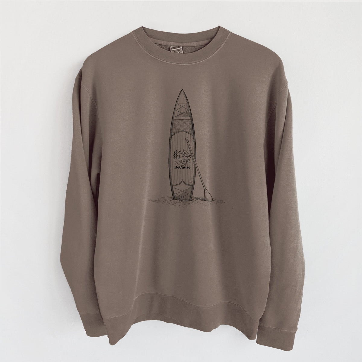Stand-up Paddle Board - Unisex Pigment Dyed Crew Sweatshirt