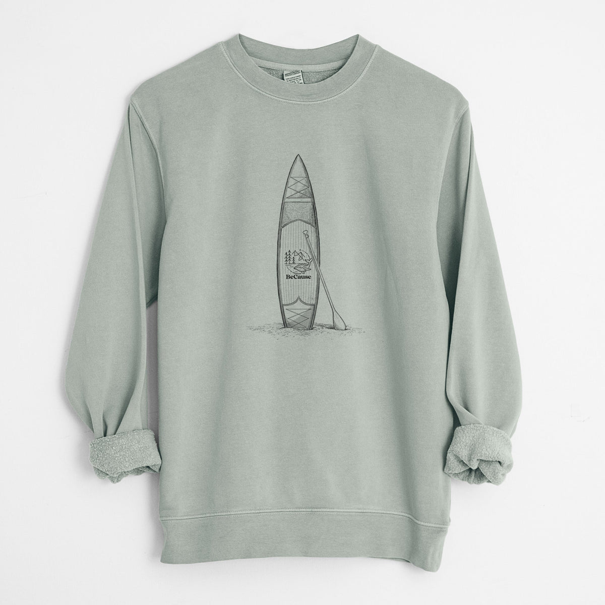 Stand-up Paddle Board - Unisex Pigment Dyed Crew Sweatshirt