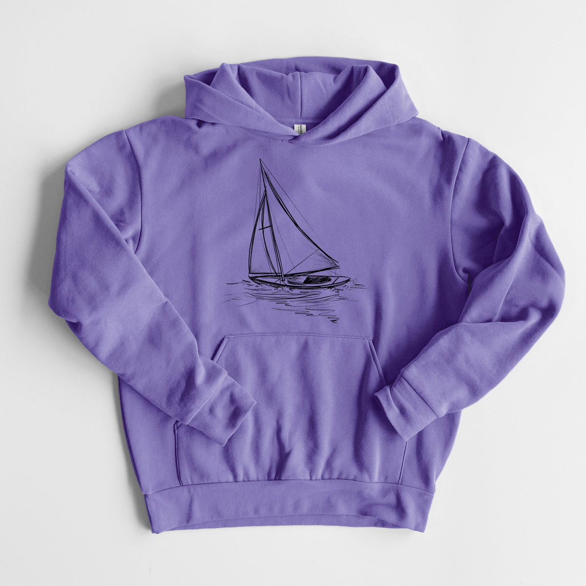 Heading Coastward - Sloop Sailboat  - Statement Midweight Hoodie