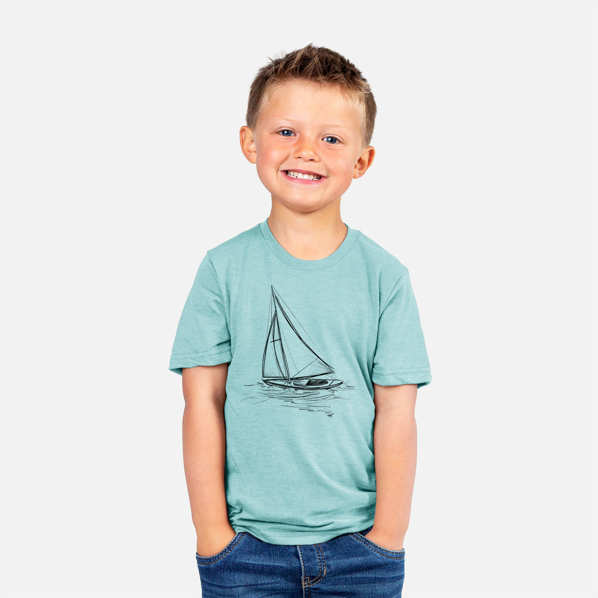 Heading Coastward - Sloop Sailboat - Toddler/Youth Shirt
