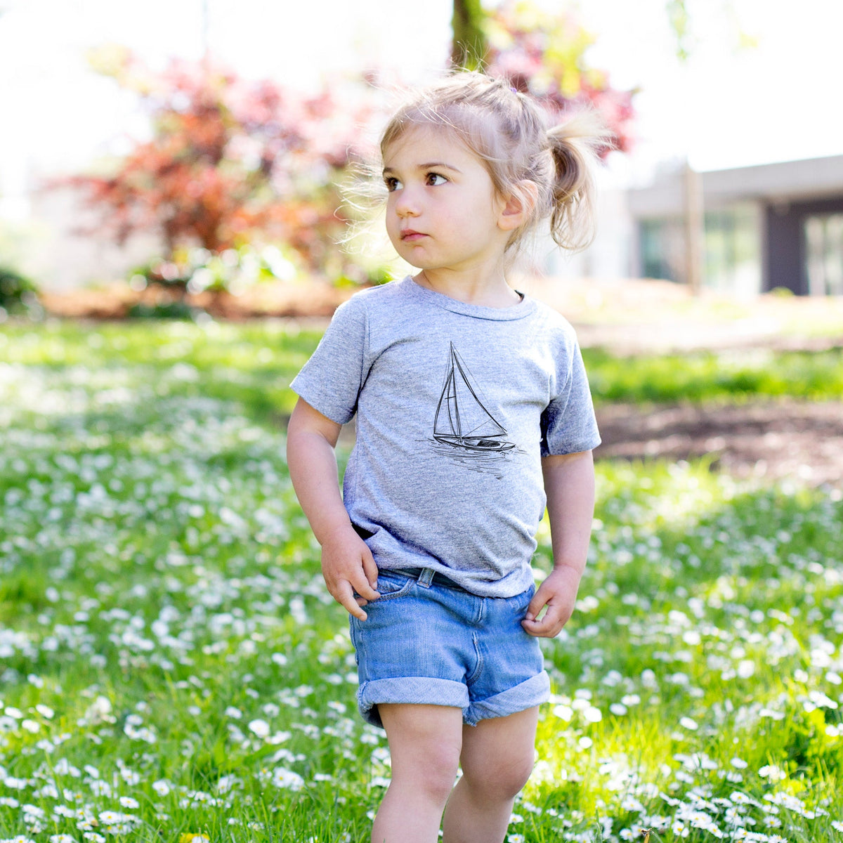 Heading Coastward - Sloop Sailboat - Toddler/Youth Shirt