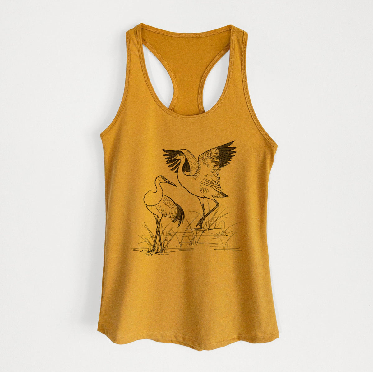 Sandhill Cranes - Grus canadensis - Women's Racerback Tanktop