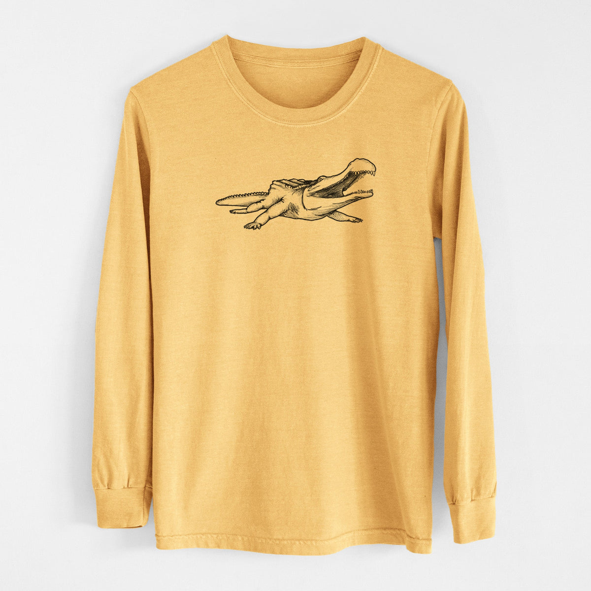 Sarcosuchus Imperator - Men's Heavyweight 100% Cotton Long Sleeve