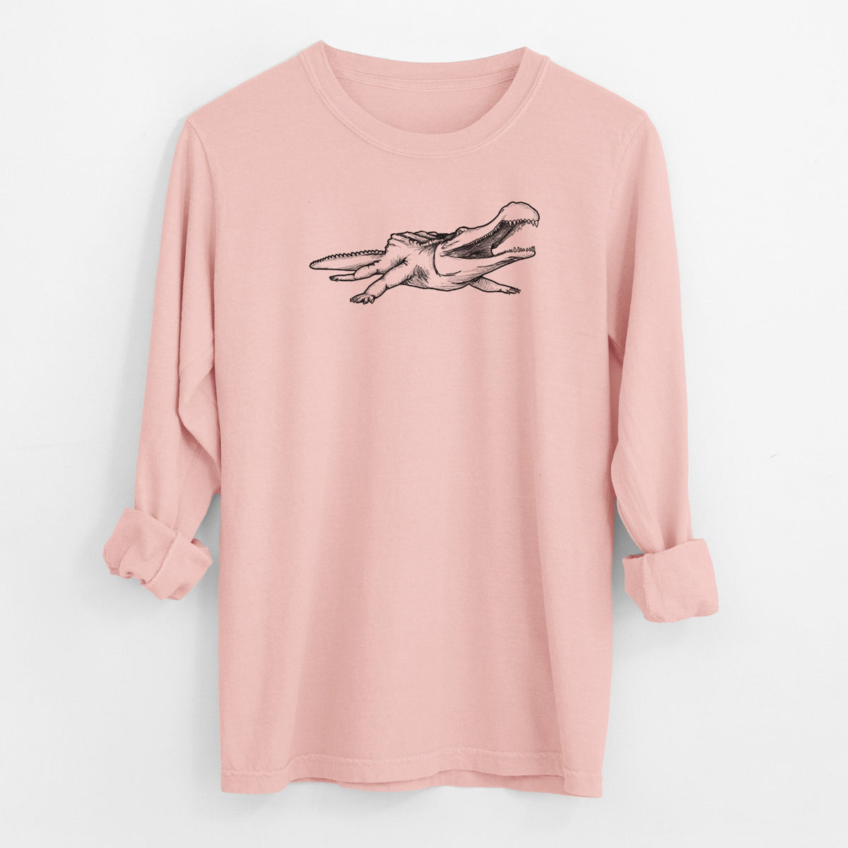 Sarcosuchus Imperator - Men's Heavyweight 100% Cotton Long Sleeve