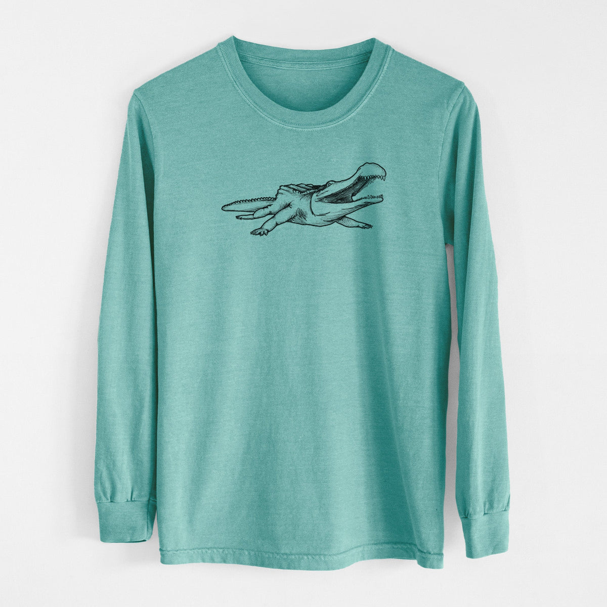Sarcosuchus Imperator - Men's Heavyweight 100% Cotton Long Sleeve