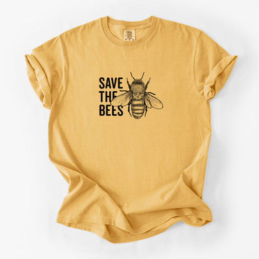 Save the Bees - Unisex Comfort Colors Garment-Dyed Heavyweight T-shirt