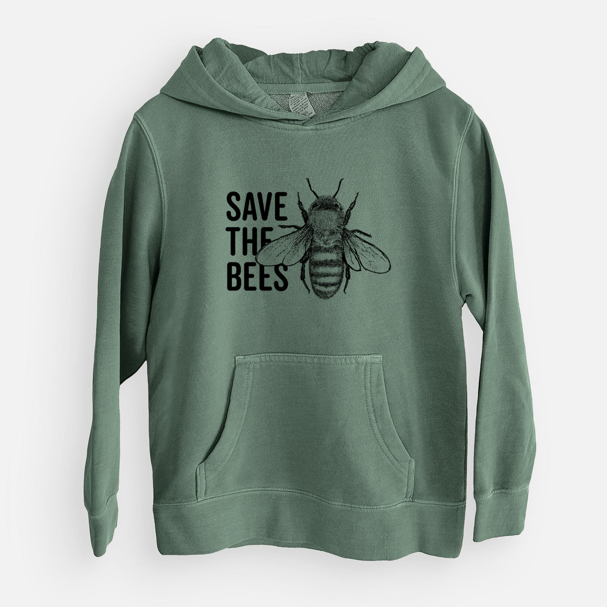 Save the Bees - Youth Pigment Dyed Hoodie