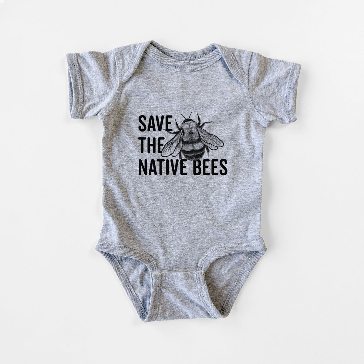 Save the Native Bees - Baby Fine Jersey Bodysuit