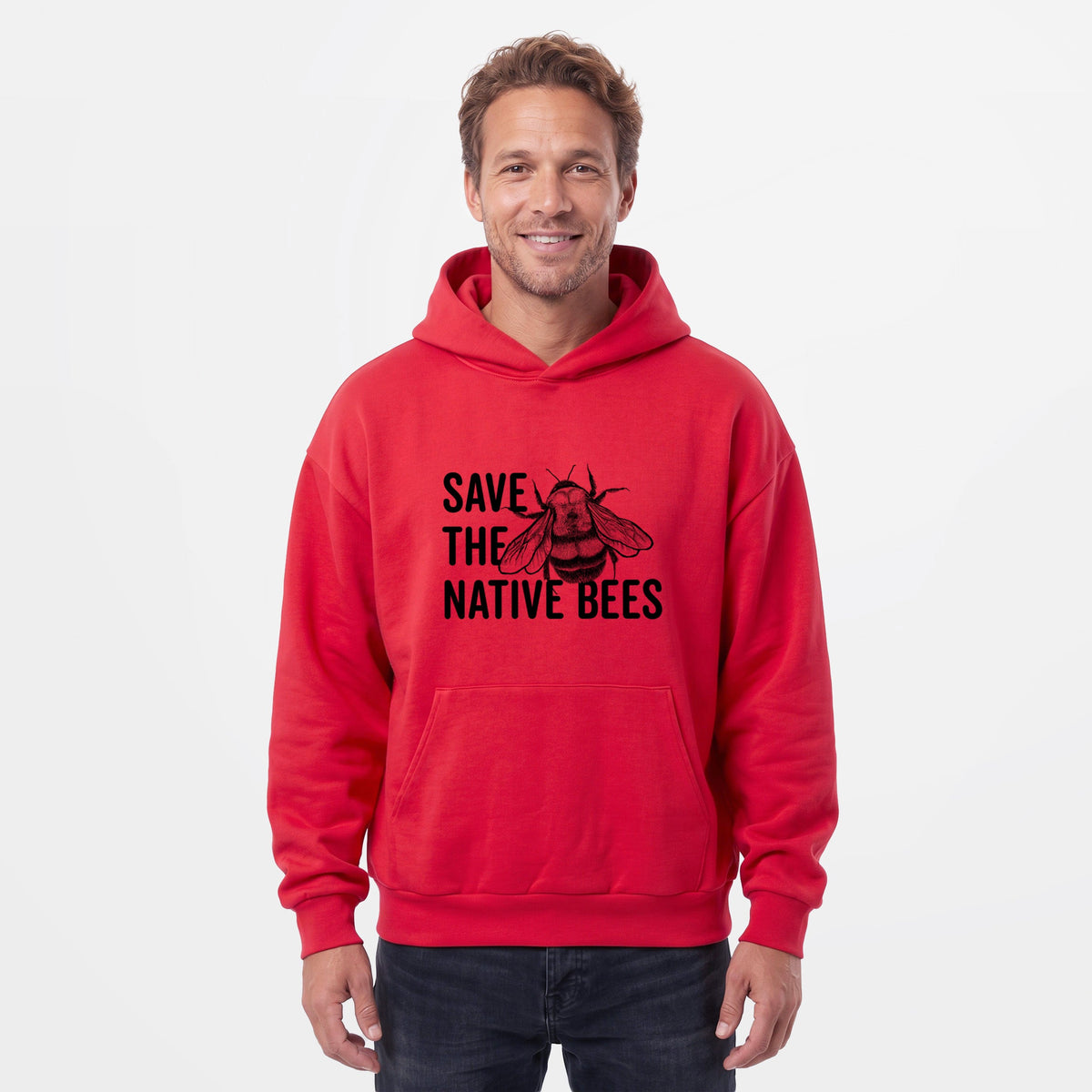 Save the Native Bees  - Statement Midweight Hoodie