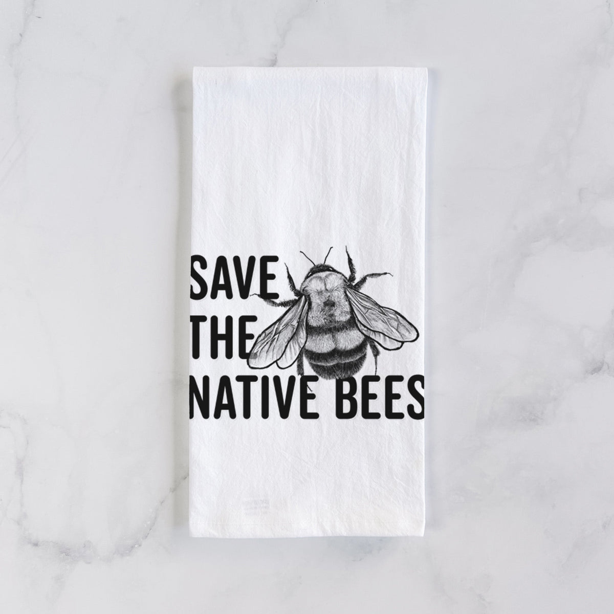 Save the Native Bees Tea Towel