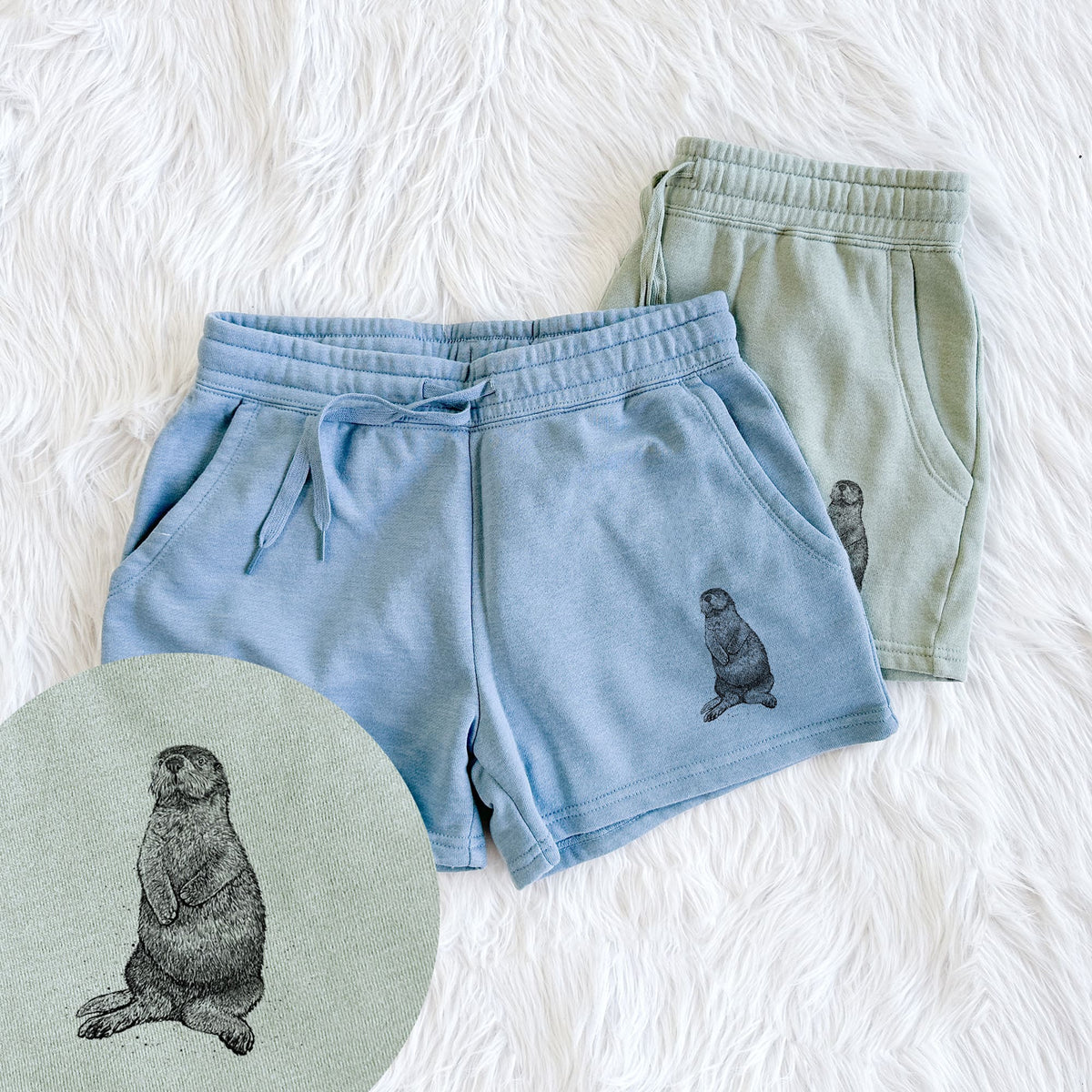 Enhydra lutris - California Sea Otter - Women's Cali Wave Shorts