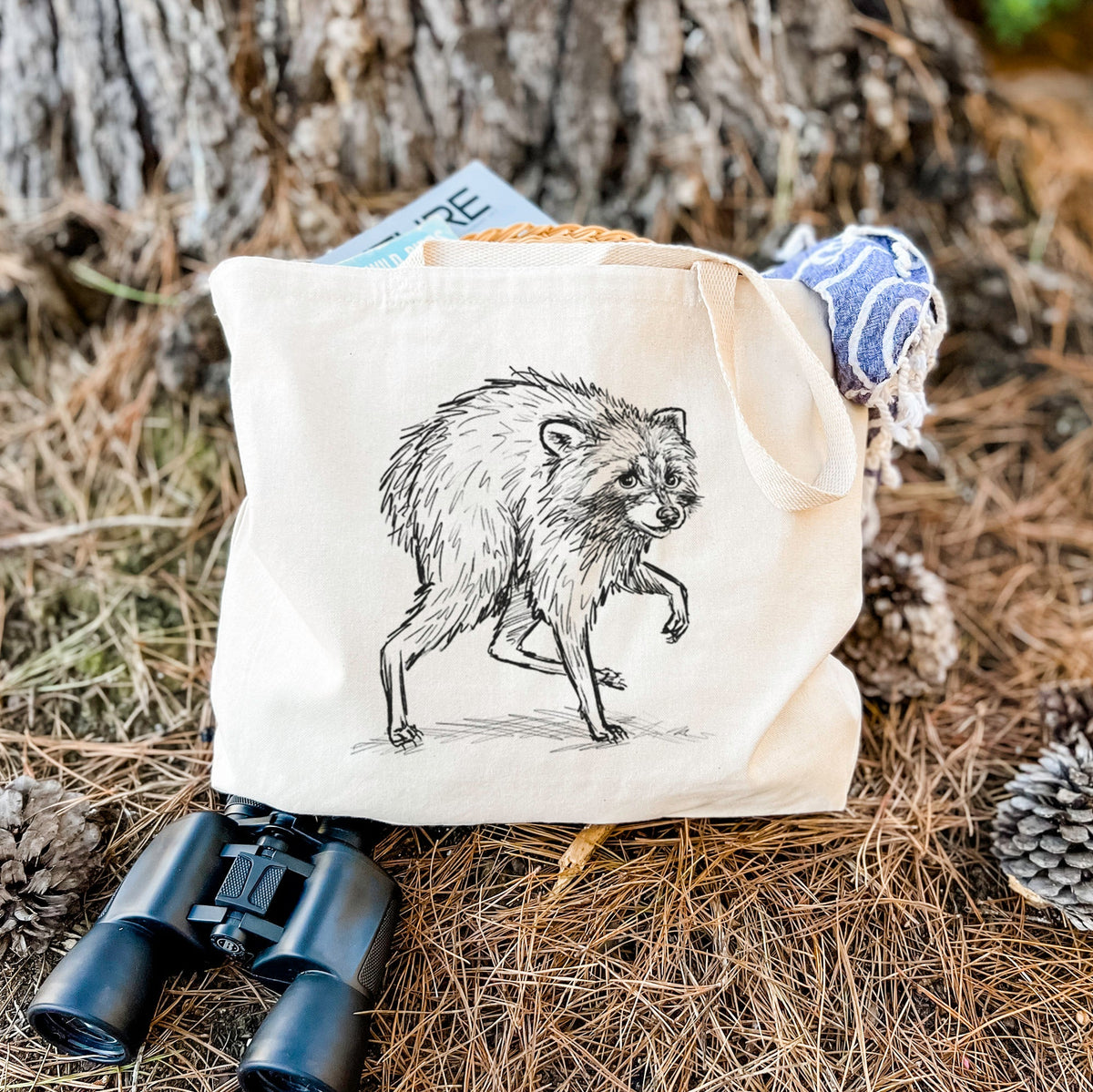 Short-Spine Seattle Raccoon - Tote Bag