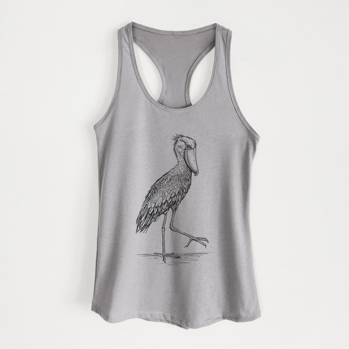 Shoebill Stork - Balaeniceps rex - Women's Racerback Tanktop