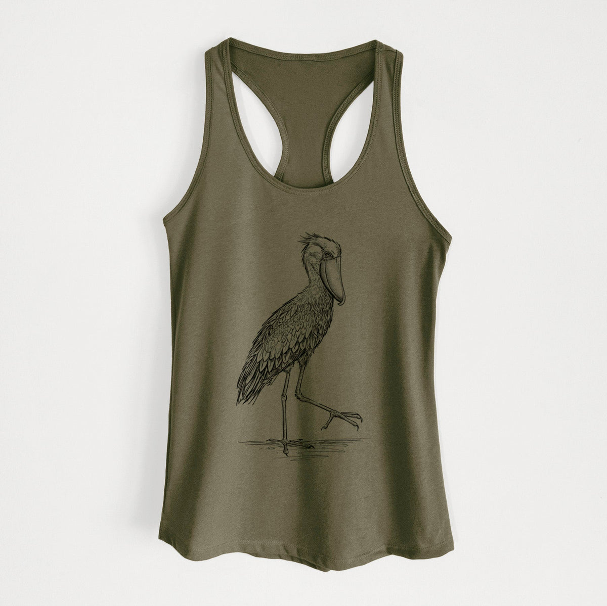 Shoebill Stork - Balaeniceps rex - Women's Racerback Tanktop