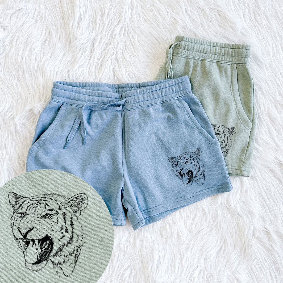 Siberian Tiger - Panthera tigris altaica - Women's Cali Wave Shorts