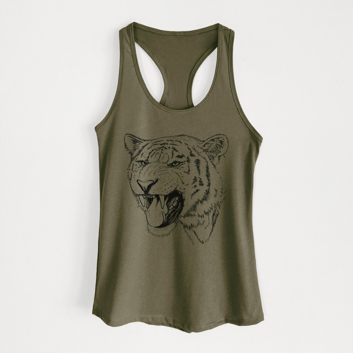 Siberian Tiger - Panthera tigris altaica - Women's Racerback Tanktop