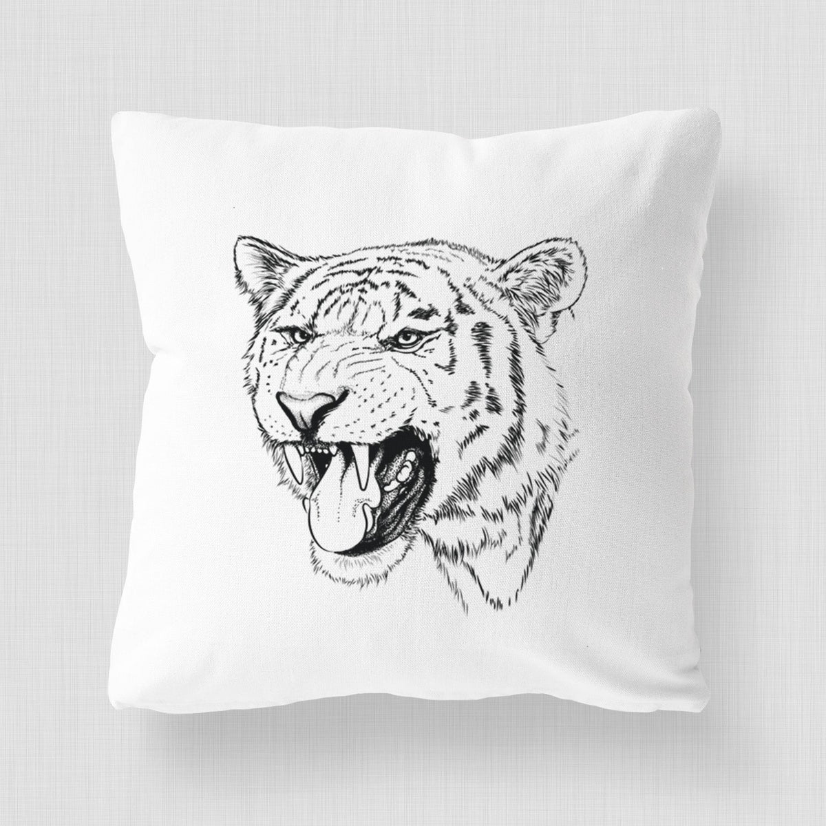 Siberian Tiger - Panthera tigris altaica - Throw Pillow Cover