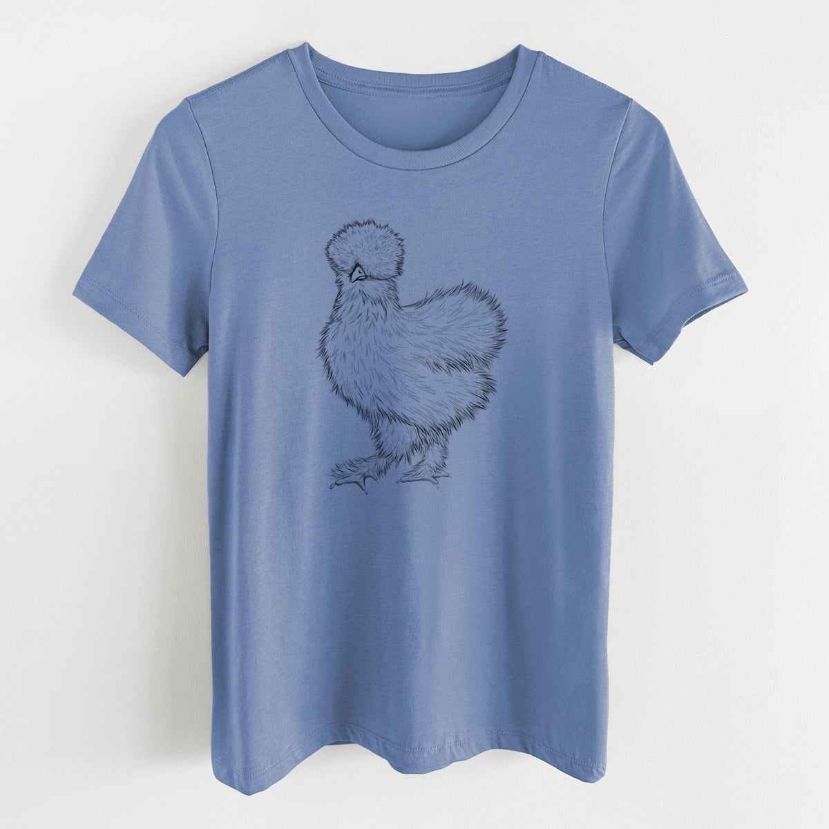 Silkie Chicken - Women's Lightweight Relaxed Fit 100% Cotton Crewneck