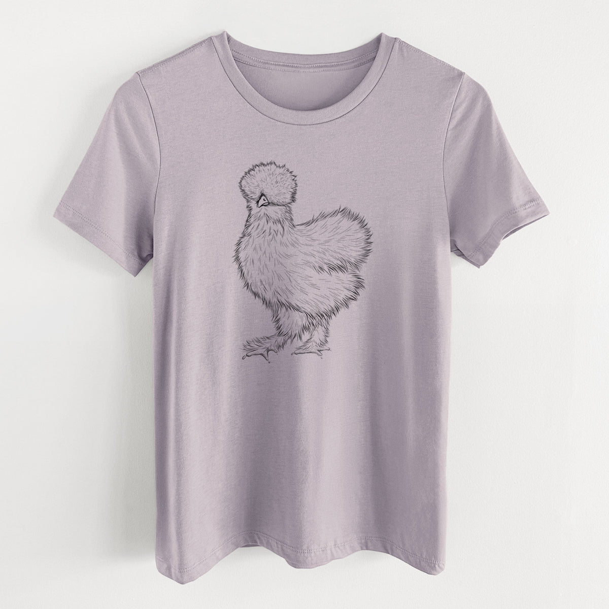 Silkie Chicken - Women's Lightweight Relaxed Fit 100% Cotton Crewneck