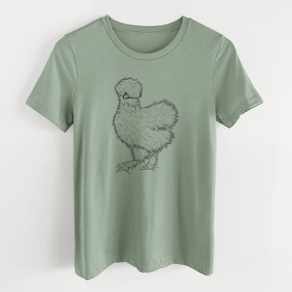 Silkie Chicken - Women's Lightweight Relaxed Fit 100% Cotton Crewneck
