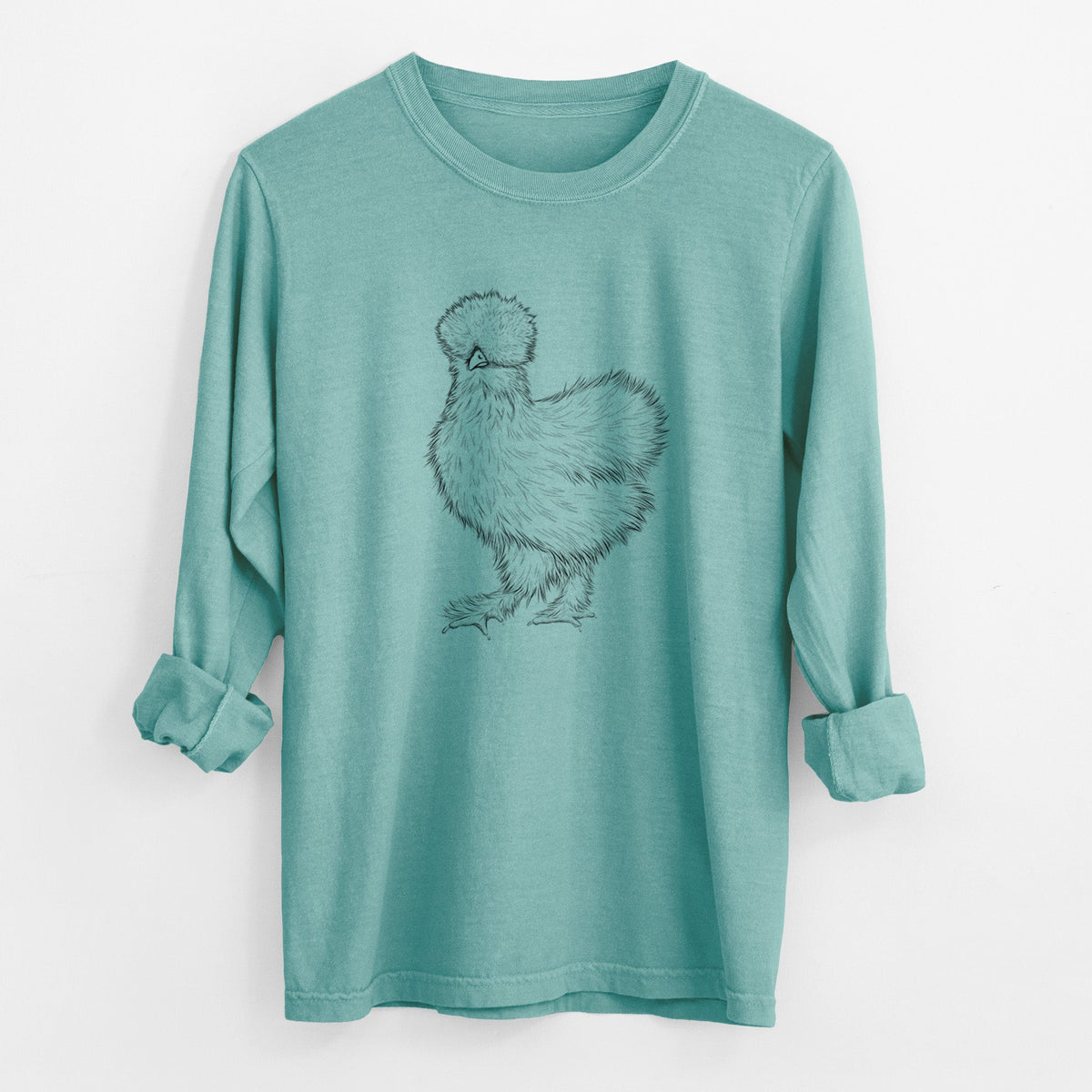 Silkie Chicken - Unisex Comfort Colors 100% Cotton Long Sleeve