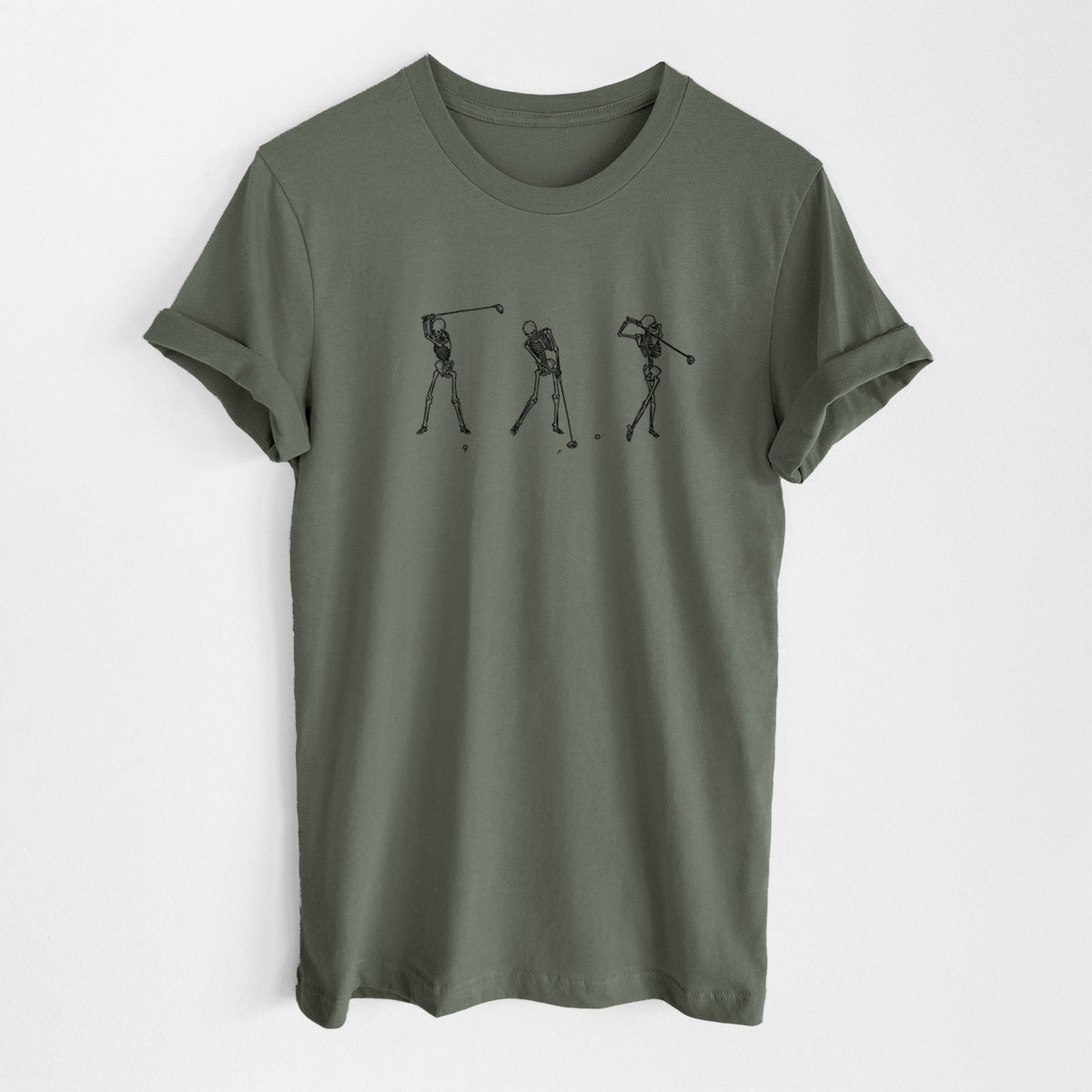 The Golf Swing - Skeleton Collection - Lightweight 100% Cotton Unisex Crewneck