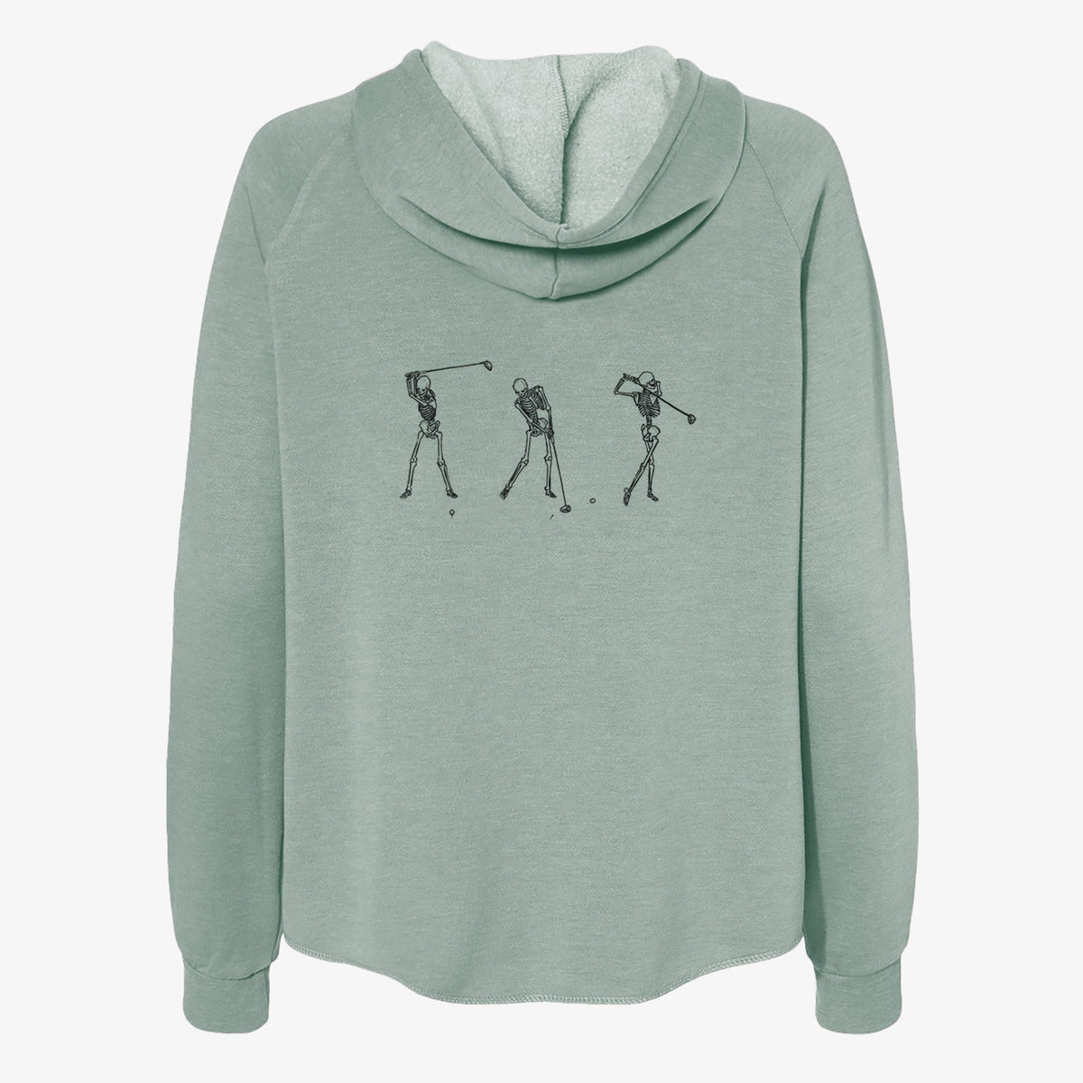 The Golf Swing - Skeleton Collection - Women's Cali Wave Zip-Up Sweatshirt