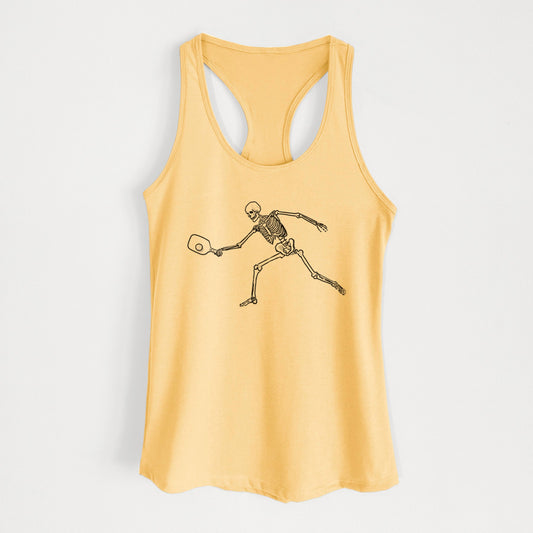 The Pickleball Block Volley - Skeleton Collection - Women's Racerback Tanktop