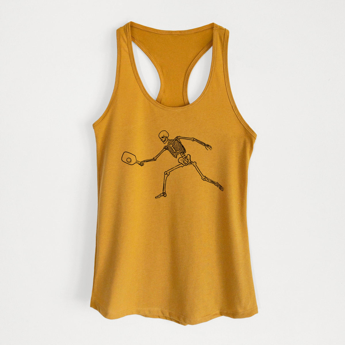 The Pickleball Block Volley - Skeleton Collection - Women's Racerback Tanktop